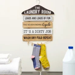 Laundry Room Humorous Wall Décor - Tip Jar, Sign, or Safety Pins