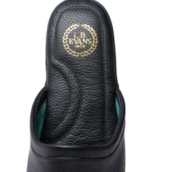 L B Evans Men's Slippers Black SC3 Aristocrat