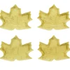 Leaf Shaped Appetizer Plates Set of 4