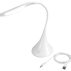 LED Desk Lamp Flexible Gooseneck with USB Cord