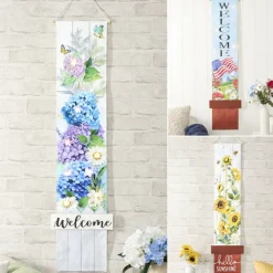 LED Lighted Welcome Banner - Flower or Patriotic 46
