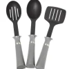 Less Mess Kitchen Utensil Set with Built in Drip Collar and Portion Control