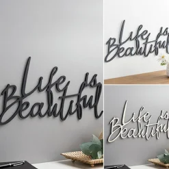 Life is Beautiful Wood Plaque