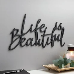 Life is Beautiful Wood Plaque