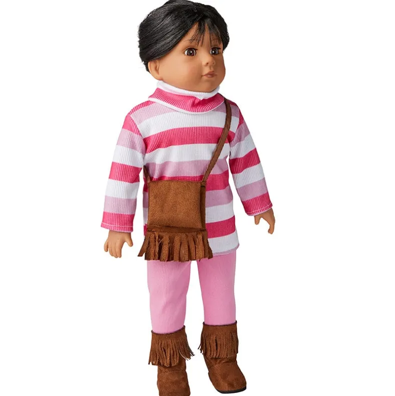 Life-Like Girl Doll With Casual Outfit, 18"