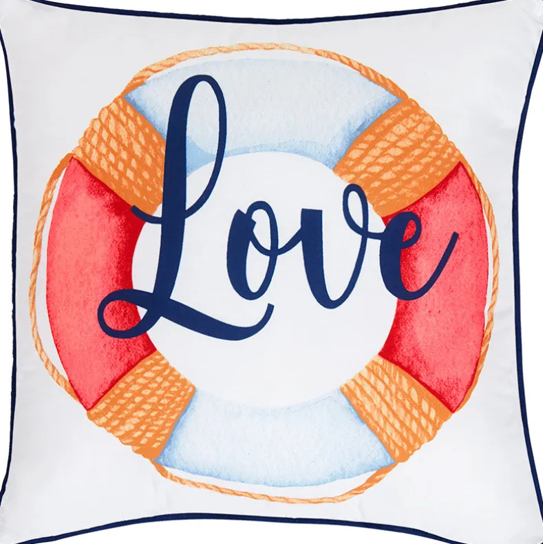 Life Love Lake Reversible Full/Queen or King Quilt or Decorative Pillow