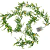 Lighted Bee and Yellow Flower Garland - Seasonal Decor - Battery Operated