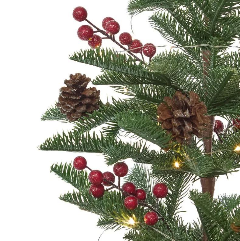 Lighted Country Pencil Pine Tree 24"
