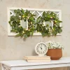 Lighted Country Wall Mirrors with Wreath - Single or Double