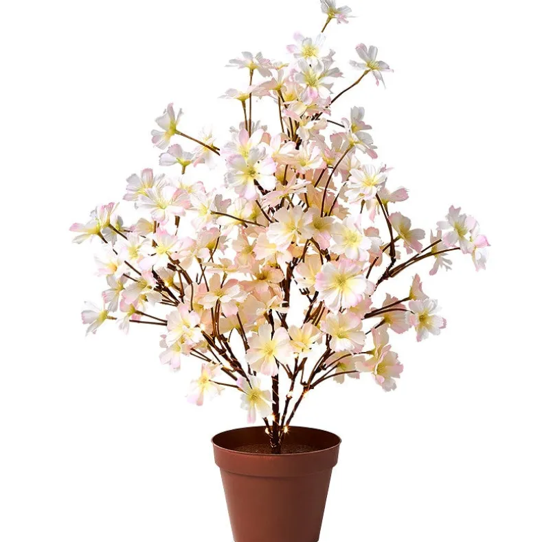 Lighted Flower Table Trees - Blue, Blush, or Pink
