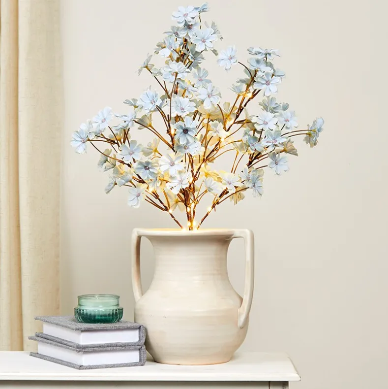 Lighted Flower Table Trees - Blue, Blush, or Pink