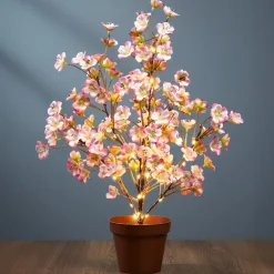 Lighted Flower Table Trees - Blue, Blush, or Pink