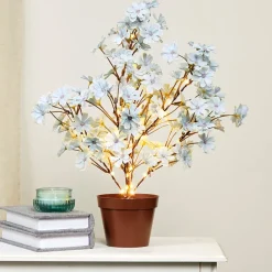 Lighted Flower Table Trees - Blue, Blush, or Pink