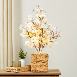 Lighted Flower Table Trees - Blue, Blush, or Pink