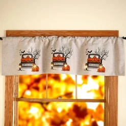 Lighted Halloween Window Valance
