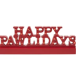 Lighted Happy Pawlidays Christmas Plaque