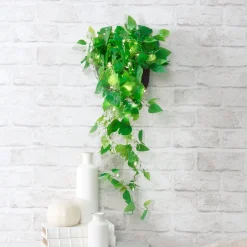 Lighted Wall Hanging Flower Cascade - Cottagecore
