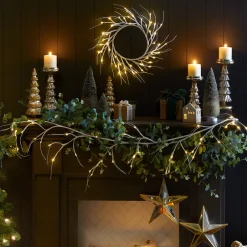 Lighted Winter Birch Garland