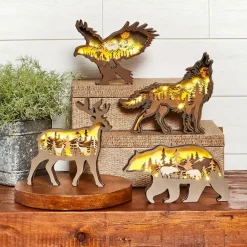 Lighted Woodland Animals