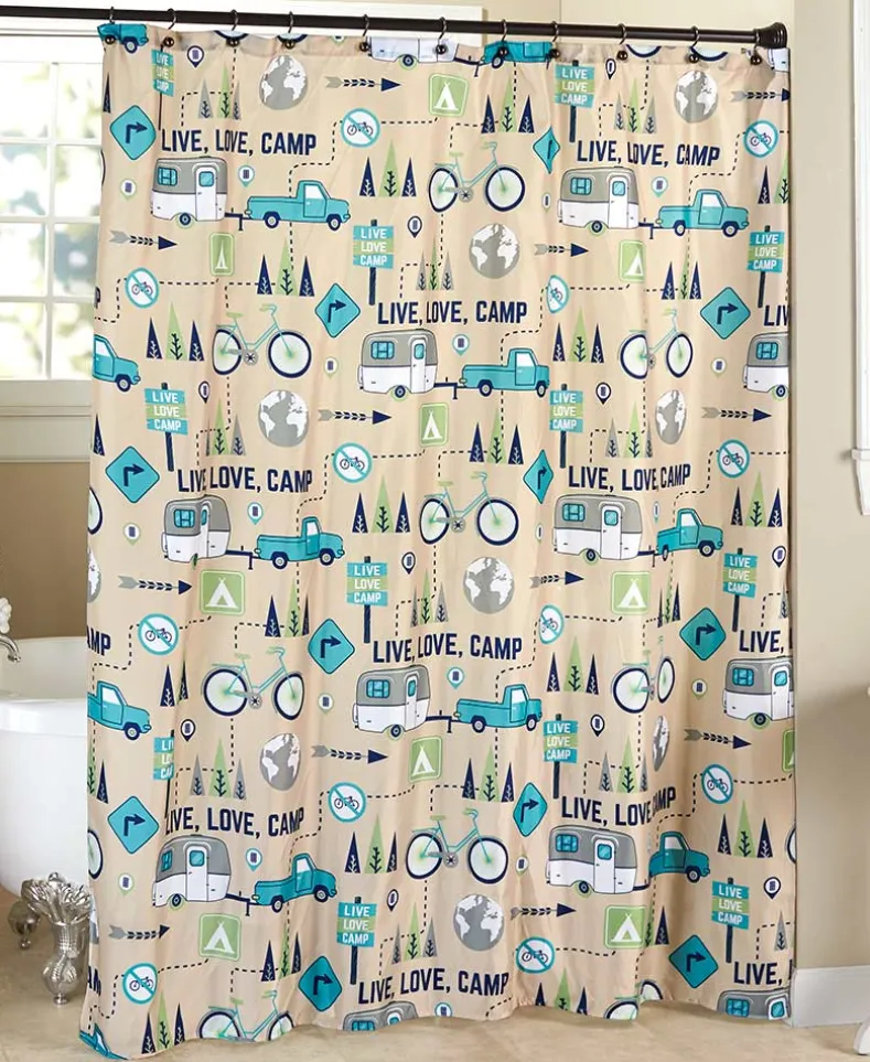 Live Love Camp Shower Curtain