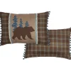 Lodge Embroidered Decorative Pillow