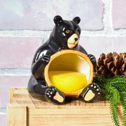 Lodge Kitchen Decor - Sponge Holder, Paper Towel Holder, Salt & Pepper