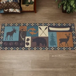 Lodge Washable Area Rug, Accent Rug or Runner Rug