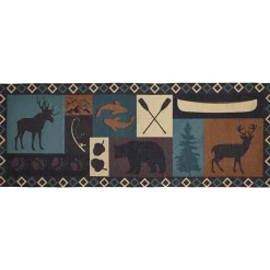 Lodge Washable Area Rug, Accent Rug or Runner Rug
