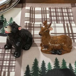 Lodge Wilderness Bear and Deer Salt and Pepper Shakers