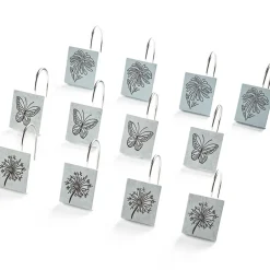 Love Is Bathroom Valance or Shower Hooks Set of 12