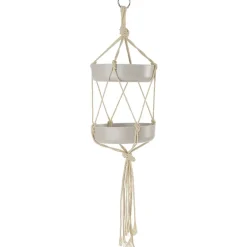 Macrame Bird Feeder and Waterer