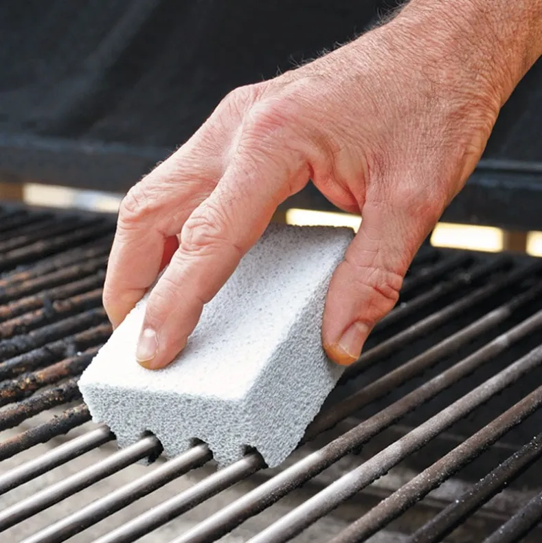 Magic Grill Stone Set Of 2 For Removing BBQ Grease Non Toxic Odorless