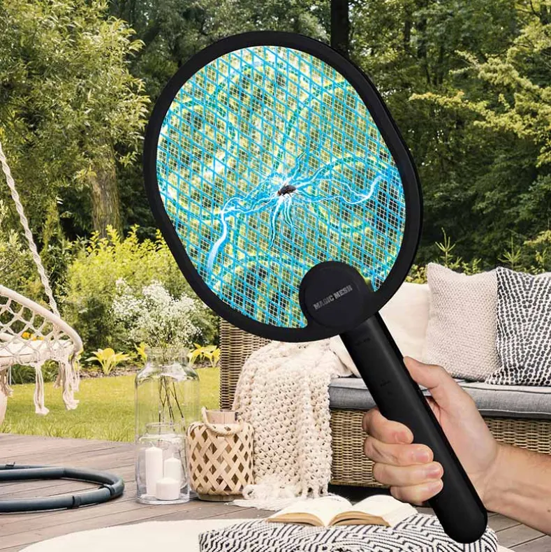 Magic Mesh™ 2-in-1 Bug Zapper And Swatter - Rechargeable and Foldable
