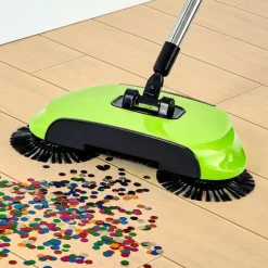 Magic Sweeper Broom-Cordless with 360-Degree Rotating Heads