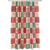 Memory Foam Bath Rugs and Shower Curtain Complete 16-Pc Set Gingerbread
