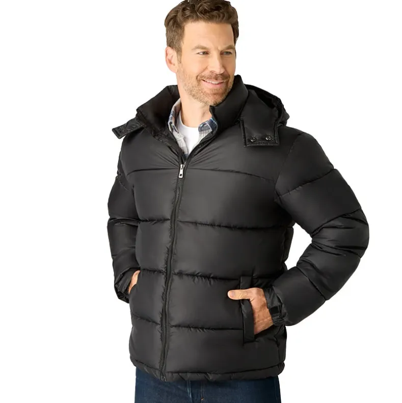 Men's Black Puffer Jacket