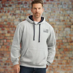 Men's Buckhorn River American Flag Hoodie
