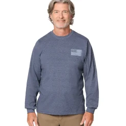 Men's Buckhorn River Americana Long Sleeve Graphic T-Shirt
