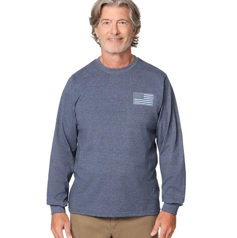 Men's Buckhorn River Americana Long Sleeve Graphic T-Shirt