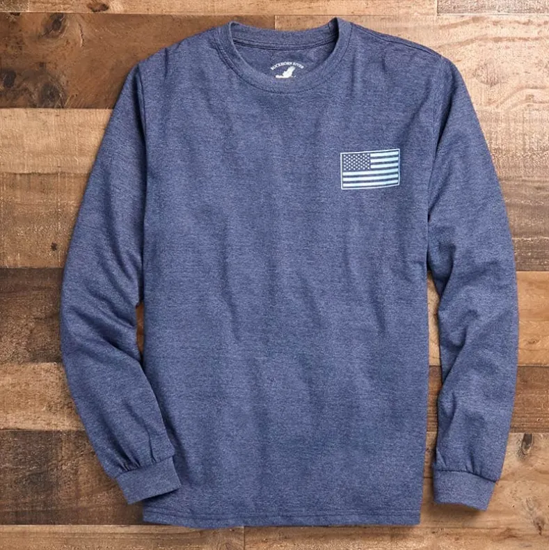 Men's Buckhorn River Americana Long Sleeve Graphic T-Shirt