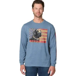 Men's Buckhorn River Americana Long Sleeve Graphic T-Shirt