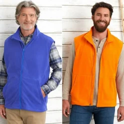 Men's Fleece Zip-Up Vest
