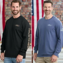 Men's Ford Car Long Sleeve Graphic T-Shirt