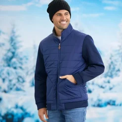 Men's Sweater Fleece Puffer Jacket