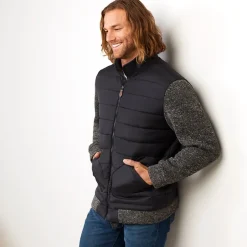 Men's Sweater Fleece Puffer Jacket