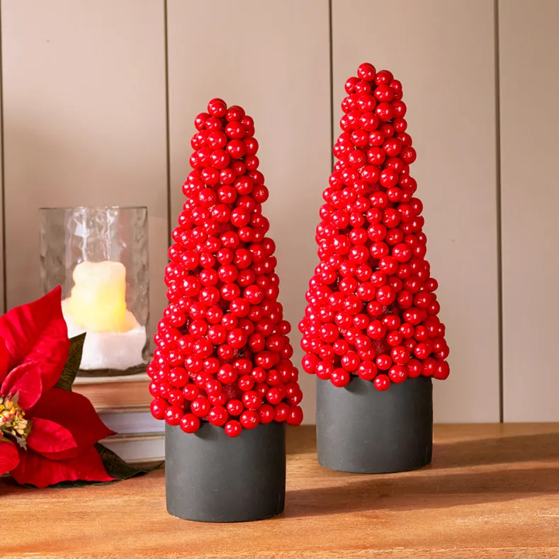 Merry Berry Tabletop Christmas Tree 12"