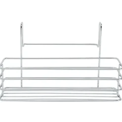 Metal Cabinet Door Organizer Rack with Towel Bar - Kitchen or Bathroom