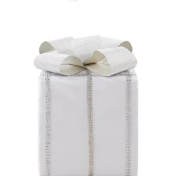 Metallic White Christmas Present Decor