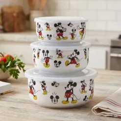 Mickey Mouse Pyrex Food Storage Containers - Set of 3