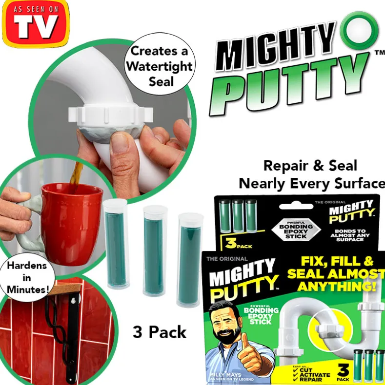 Mighty Putty™ Permanent Adhesive Powerful Bonding Epoxy Putty Sticks